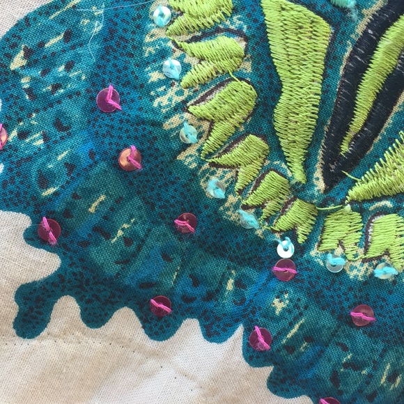 Hippie Boho sequins embellished skirt - Picture 3 of 8